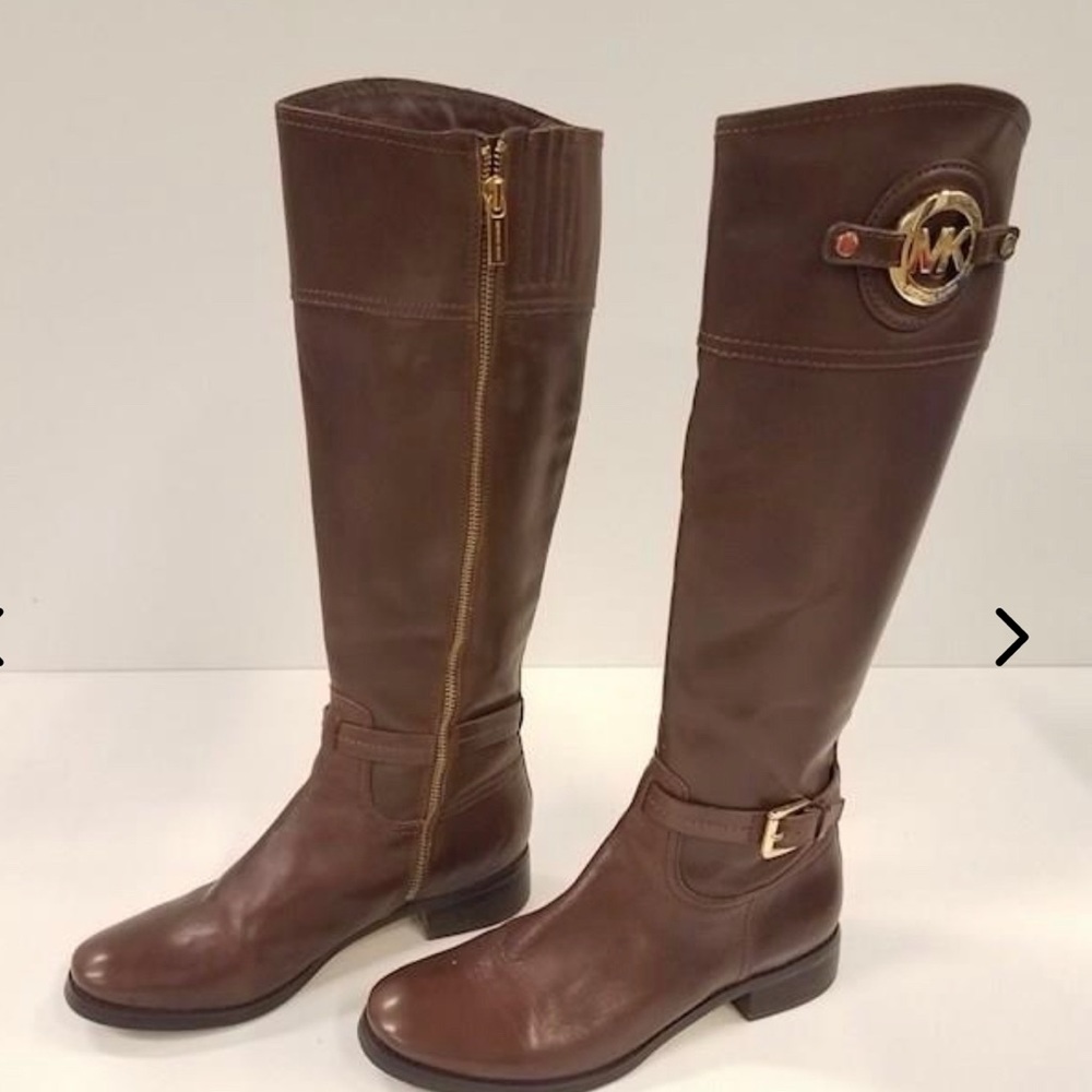 Michael kors leather riding boots